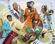 Zuty - Painting by Numbers - Musicians (D. Rusty Rust), 40X50 Cm, Canvas - Painting by Numbers