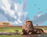 Zuty - Painting By Numbers - Lion At Napajedla (D. Rusty Rust), 40X50 Cm, Canvas - Painting by Numbers