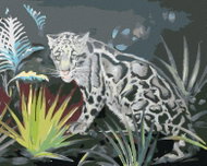 Zuty - Painting by Numbers - Sad Leopard (D. Rusty Rust), 40X50 Cm, Canvas+Frame - Painting by Numbers