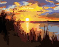 Zuty - Painting by Numbers - Sunset at the Lake (D. Rusty Rust), 40X50 Cm, Canvas - Painting by Numbers