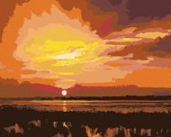 Zuty - Painting by Numbers - Sunset 2 (D. Rusty Rust), 40X50 Cm, Canvas - Painting by Numbers