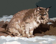 Zuty - Painting By Numbers - Lynx In Winter (D. Rusty Rust), 40X50 Cm, Canvas - Painting by Numbers