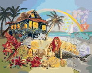 Zuty - Painting by Numbers - Sea Fairy on the Beach (D. Rusty Rust), 40X50 Cm, Canvas - Painting by Numbers