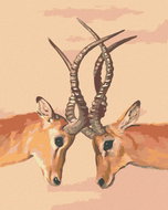 Zuty - Painting by Numbers - Antelope (D. Rusty Rust), 40X50 Cm, Canvas+Frame - Painting by Numbers