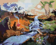 Zuty - Painting By Numbers - Animals At Napajedla (D. Rusty Rust), 40X50 Cm, Canvas+Frame - Painting by Numbers