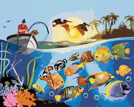 Zuty - Painting by Numbers - Underwater World (D. Rusty Rust), 40X50 Cm, Canvas - Painting by Numbers