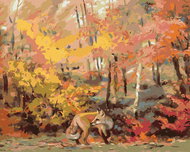 Zuty - Painting by Numbers - Fox in the Forest (D. Rusty Rust), 40X50 Cm, Canvas - Painting by Numbers
