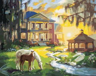 Zuty - Painting By Numbers - Horse With Foal At Home (D. Rusty Rust), 40X50 Cm, Canvas+Frame - Painting by Numbers