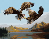 Zuty - Painting By Numbers - Eagle In Combat - Detail (D. Rusty Rust), 40X50 Cm, Canvas+Frame - Painting by Numbers