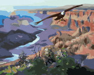Zuty - Painting by Numbers - Eagle And Fish (D. Rusty Rust), 40X50 Cm, Canvas - Painting by Numbers