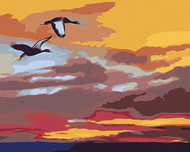 Zuty - Painting by Numbers - Flying Ducks (D. Rusty Rust), 80X100 Cm, Canvas - Painting by Numbers