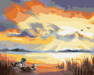 Zuty - Painting by Numbers - Duck on the Lake (D. Rusty Rust), 40X50 Cm, Canvas - Painting by Numbers