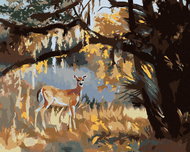 Zuty - Painting by Numbers - Deer Under the Tree (D. Rusty Rust), 80X100 Cm, Canvas - Painting by Numbers