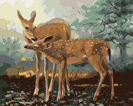 Zuty - Painting by Numbers - Deer And Kolouch (D. Rusty Rust), 40X50 Cm, Canvas - Painting by Numbers