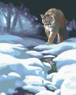 Zuty - Painting by Numbers - Cougar in the Snow (D. Rusty Rust), 80X100 Cm, Canvas - Painting by Numbers