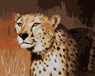 Zuty - Painting by Numbers - View of Cheetah (D. Rusty Rust), 40X50 Cm, Canvas+Frame - Painting by Numbers