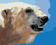 Zuty - Painting by Numbers - Portrait of Polar Bear (D. Rusty Rust), 80X100 Cm, Canvas - Painting by Numbers