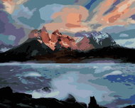 Zuty - Painting by Numbers - Stormy River (Dennis Frates), 40X50 Cm, Canvas+Frame - Painting by Numbers