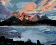 Zuty - Painting by Numbers - Stormy River (Dennis Frates), 40X50 Cm, Canvas - Painting by Numbers