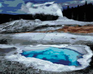 Zuty - Painting by Numbers - Geysers (Dennis Frates), 80X100 Cm, Canvas+Frame - Painting by Numbers