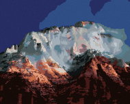 Zuty - Painting by Numbers - Mountain Peaks (Dennis Frates), 80X100 Cm, Canvas+Frame - Painting by Numbers