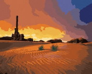 Zuty - Painting by Numbers - Desert Landscape (Dennis Frates), 40X50 Cm, Canvas - Painting by Numbers
