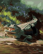 Zuty - Painting by Numbers - Alligator Lying by the Water Viii (D. Rusty Rust), 40X50 Cm, Canvas - Painting by Numbers