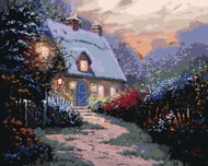 Zuty - Painting by Numbers - The Way Home And Flowers (Northern Promotions), 80X100 Cm, Canvas - Painting by Numbers