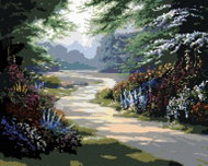 Zuty - Painting by Numbers - Journey Between Trees and Flowers (Northern Promotions), 80X100 Cm, Can - Painting by Numbers
