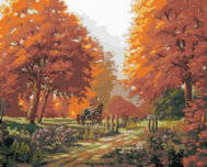 Zuty - Painting by Numbers - A Little Ladybug on the Road in the Forest (Northern Promotions), 40X50 - Painting by Numbers