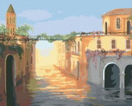 Zuty - Painting By Numbers - River In The City (Northern Promotions), 40X50 Cm, Canvas - Painting by Numbers