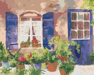 Zuty - Painting by Numbers - Window to the Garden (Judy Buswell), 40X50 Cm, Canvas - Painting by Numbers