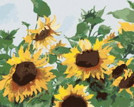 Zuty - Painting by Numbers - Sunflowers (Judy Buswell), 80X100 Cm, Canvas - Painting by Numbers