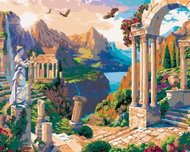Zuty - Painting by Numbers - Ancient City (Image World-Ap), 80X100 Cm, Canvas - Painting by Numbers