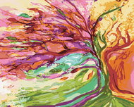 Zuty - Painting by Numbers - Rainbow Tree (Carol Cavalaris), 40X50 Cm, Canvas+Frame - Painting by Numbers