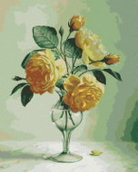 Zuty - Painting by Numbers - Still Life of Yellow Roses in Glass Vase (Pieter Wagemans), 40X50 Cm, C - Painting by Numbers