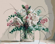 Zuty - Painting by Numbers - Still Life Bouquet in Glass Vase (Pieter Wagemans), 80X100 Cm, Canvas - Painting by Numbers