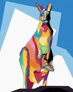 Zuty - Painting by Numbers - Colour Kangaroo, 40X50 Cm, Canvas+Frame - Painting by Numbers