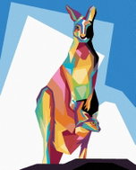 Zuty - Painting by Numbers - Colour Kangaroo, 40X50 Cm, Canvas - Painting by Numbers