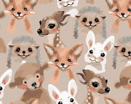 Zuty - Painting by Numbers - Animals from the Forest, 80X100 Cm, Canvas+Frame - Painting by Numbers