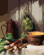 Zuty - Painting by Numbers - Still Life Rhubarb, Kettle, Bowl And Glass Bottle (Pieter Wagemans), 80 - Painting by Numbers