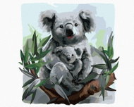 Zuty - Painting by Numbers - Koala and Her Baby, 40X50 Cm, Canvas - Painting by Numbers