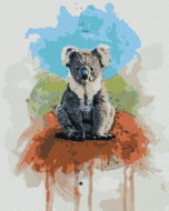 Zuty - Painting by Numbers - Koala On Colored Background, 40X50 Cm, Canvas - Painting by Numbers