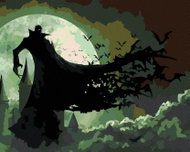 Zuty - Painting by Numbers - Dracula Standing on a Rock, 40X50 Cm, Canvas+Frame - Painting by Numbers