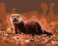 Zuty - Painting by Numbers - Otter for Autumn, 80X100 Cm, Canvas - Painting by Numbers