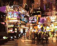 Zuty - Painting by Numbers - Night City, 80X100 Cm, Canvas - Painting by Numbers