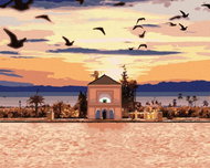 Zuty - Painting by Numbers - Travels to Morocco, 40X50 Cm, Canvas+Frame - Painting by Numbers