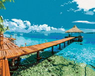 Zuty - Painting by Numbers - Maldives, 80X100 Cm, Canvas - Painting by Numbers