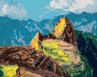 Zuty - Painting by Numbers - Machu-Picchu In Peru, 40X50 Cm, Canvas+Frame - Painting by Numbers
