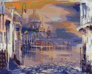 Zuty - Painting By Numbers - Church In Saint-Petersburg, 40X50 Cm, Canvas+Frame - Painting by Numbers